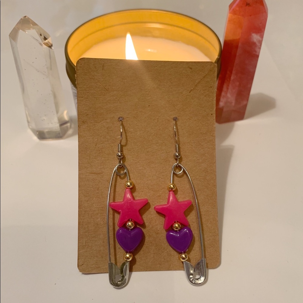 Safety Pin Earrings 💜